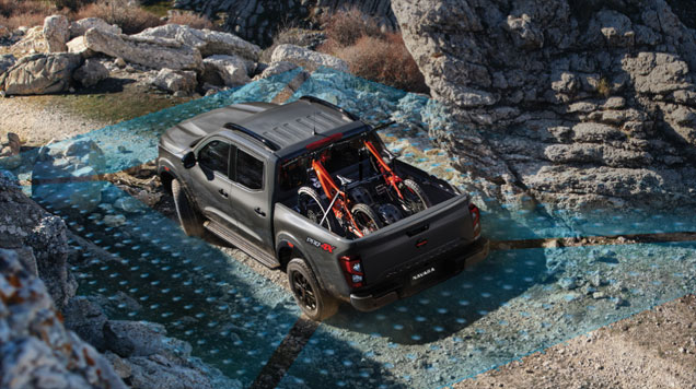 Promosi Nissan Navara di Selangor - Gambar menunjukkan ciri teknologi pintar Nissan Navara seperti sistem bantuan pemandu atau keselamatan.