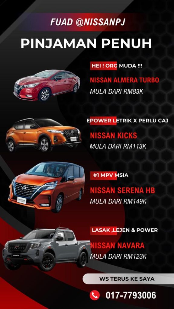 Promo Nissan Petaling Jaya Pinjaman Penuh
